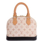 Louis Vuitton Alma 2-Way Bag Handbag Monogram Dune Beige Gold — view 3