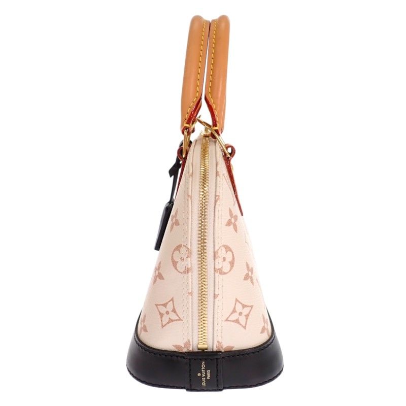 Louis Vuitton Alma 2-Way Bag Handbag Monogram Dune Beige Gold — view 5