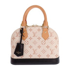Louis Vuitton Alma 2-Way Bag Handbag Monogram Dune Beige Gold — view 2