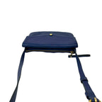 Louis Vuitton Monogram Empreinte Leather Shoulder Bag Pochette Blue — view 4