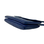 Louis Vuitton Monogram Empreinte Leather Shoulder Bag Pochette Blue — view 8