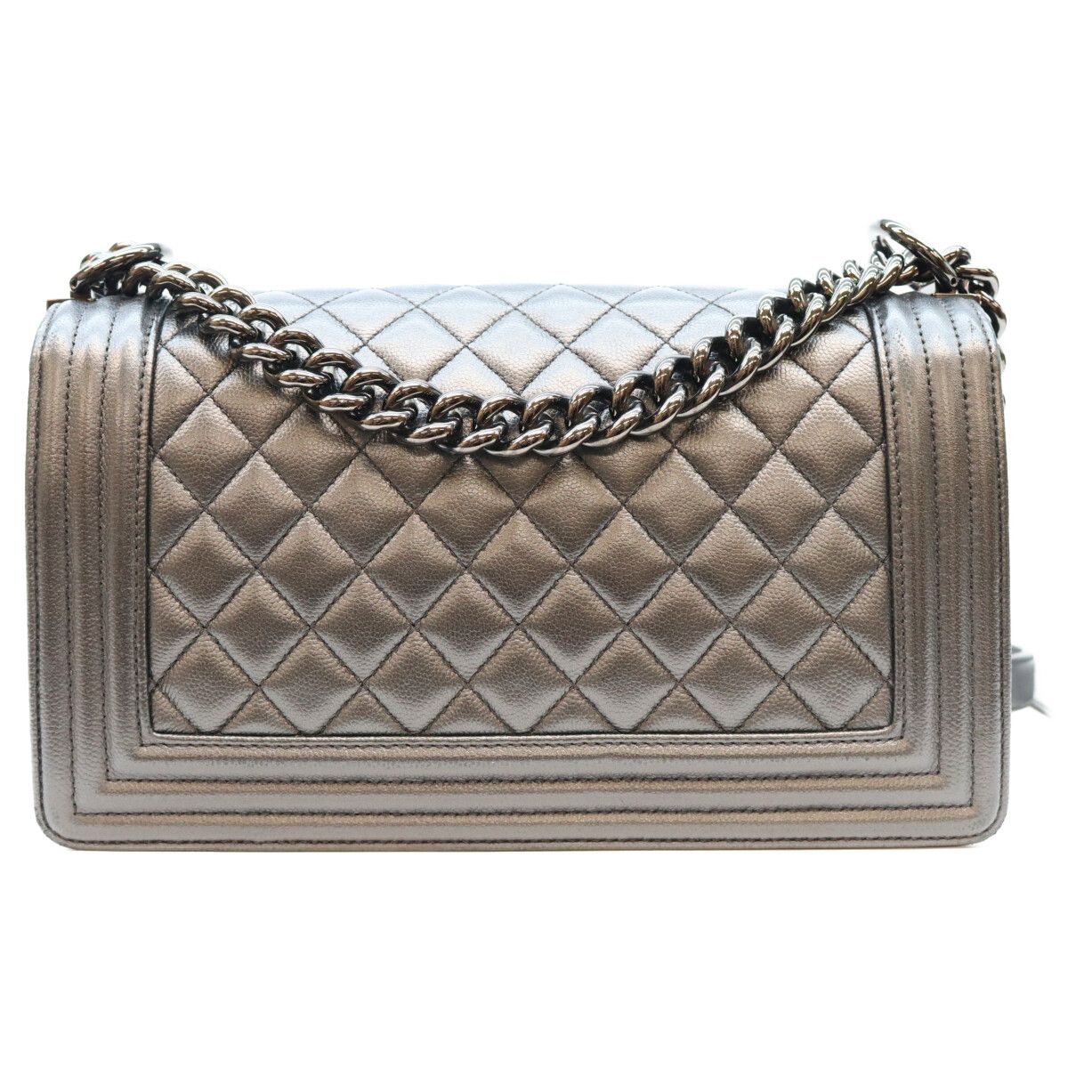Chanel Black Caviar So Boy 25 Medium Bag — view 3