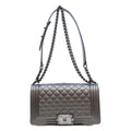 Chanel Black Caviar So Boy 25 Medium Bag
