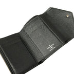 Louis Vuitton Trifold Wallet Epi Portefeuille Victorine Noir Leather — view 4