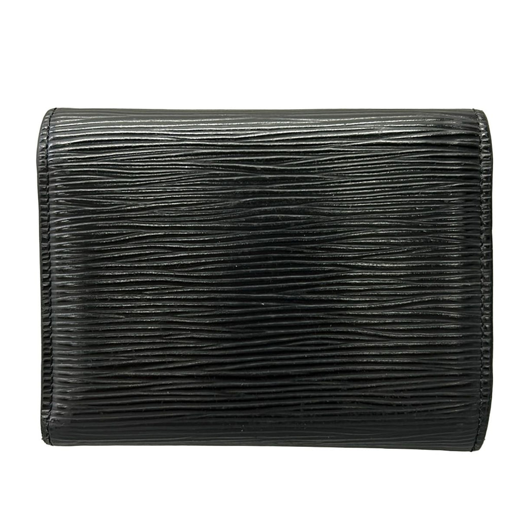 Louis Vuitton Trifold Wallet Epi Portefeuille Victorine Noir Leather — view 2