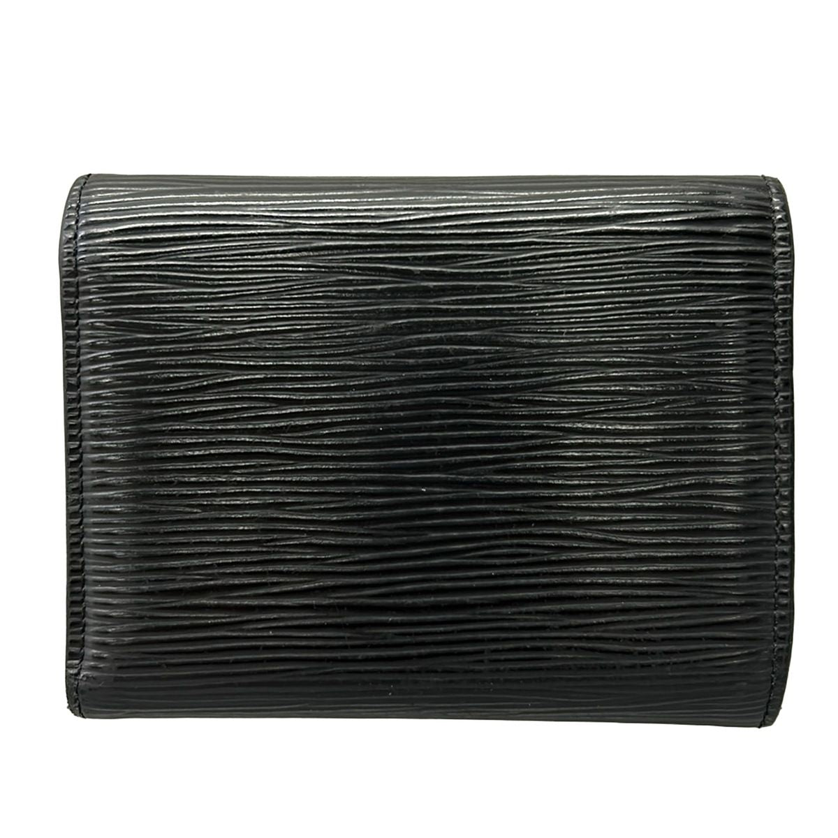 Louis Vuitton Trifold Wallet Epi Portefeuille Victorine Noir Leather — view 2