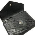 Louis Vuitton Trifold Wallet Epi Portefeuille Victorine Noir Leather — view 3