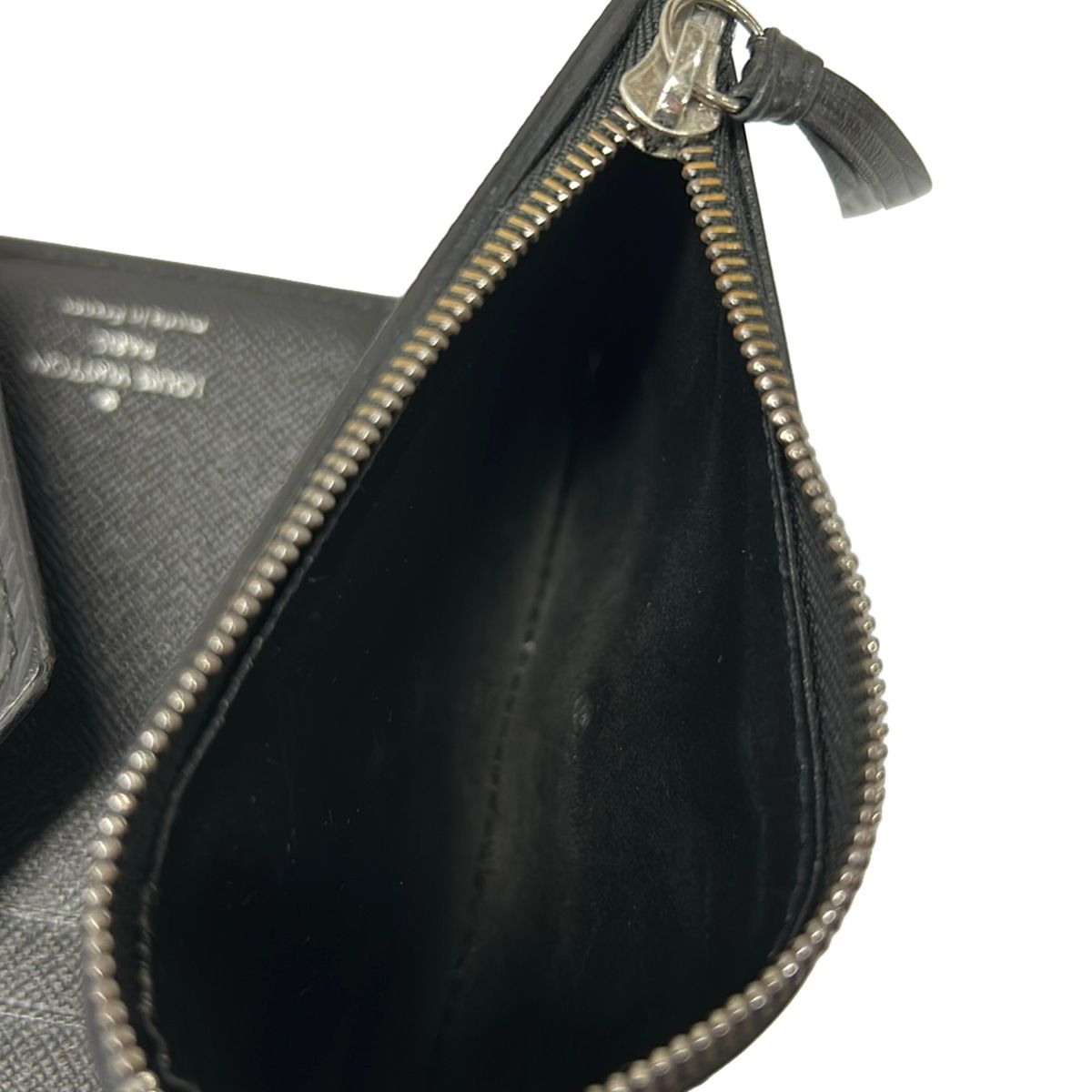 Louis Vuitton Trifold Wallet Epi Portefeuille Victorine Noir Leather — view 5