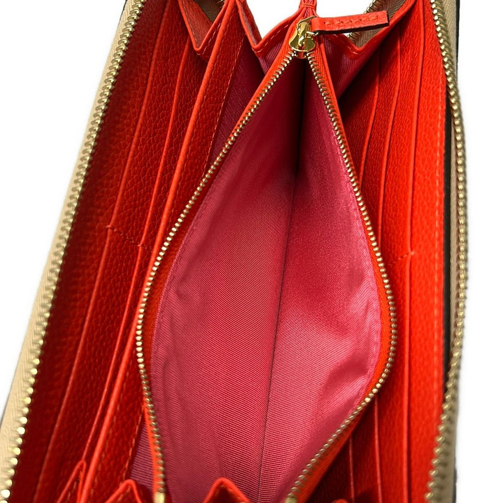 Gucci Wallet GG Marmont Beige Zip Around Leather — view 4