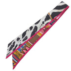 Hermes Wild and Camouflage Pelages Et Twilly Scarf Bandana Animal Print — view 4
