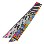 Hermes Wild and Camouflage Pelages Et Twilly Scarf Bandana Animal Print — view 3