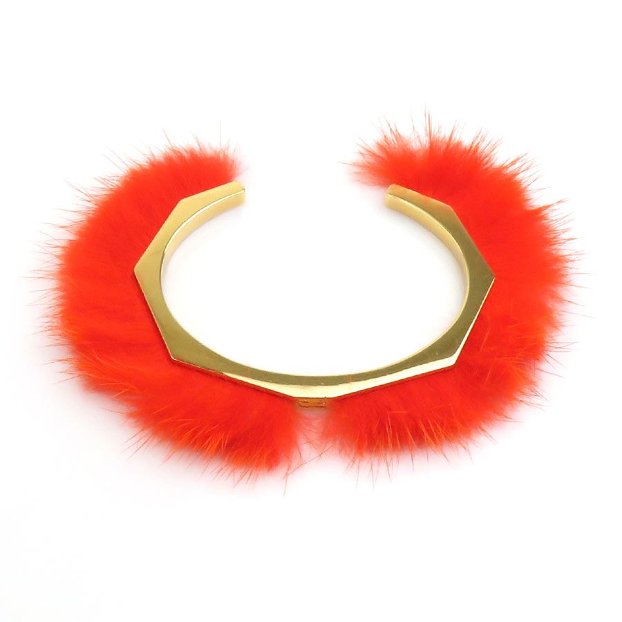 Fendi Bangle Bracelet Gold — view 6