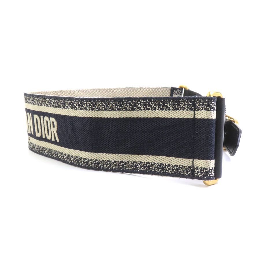 Dior Belt Embroidery Navy — view 3