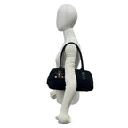 Gucci Princy Sherry Line GG Pattern Canvas Leather Tote Mini Boston Bag Black — view 2