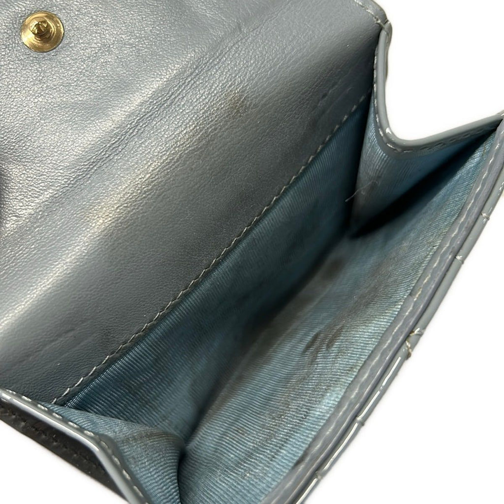 Dior Trifold Wallet Lady Gray Leather — view 4
