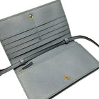 Gucci Wallet Swing Light Blue on Chain Leather Shoulder Bag — view 3