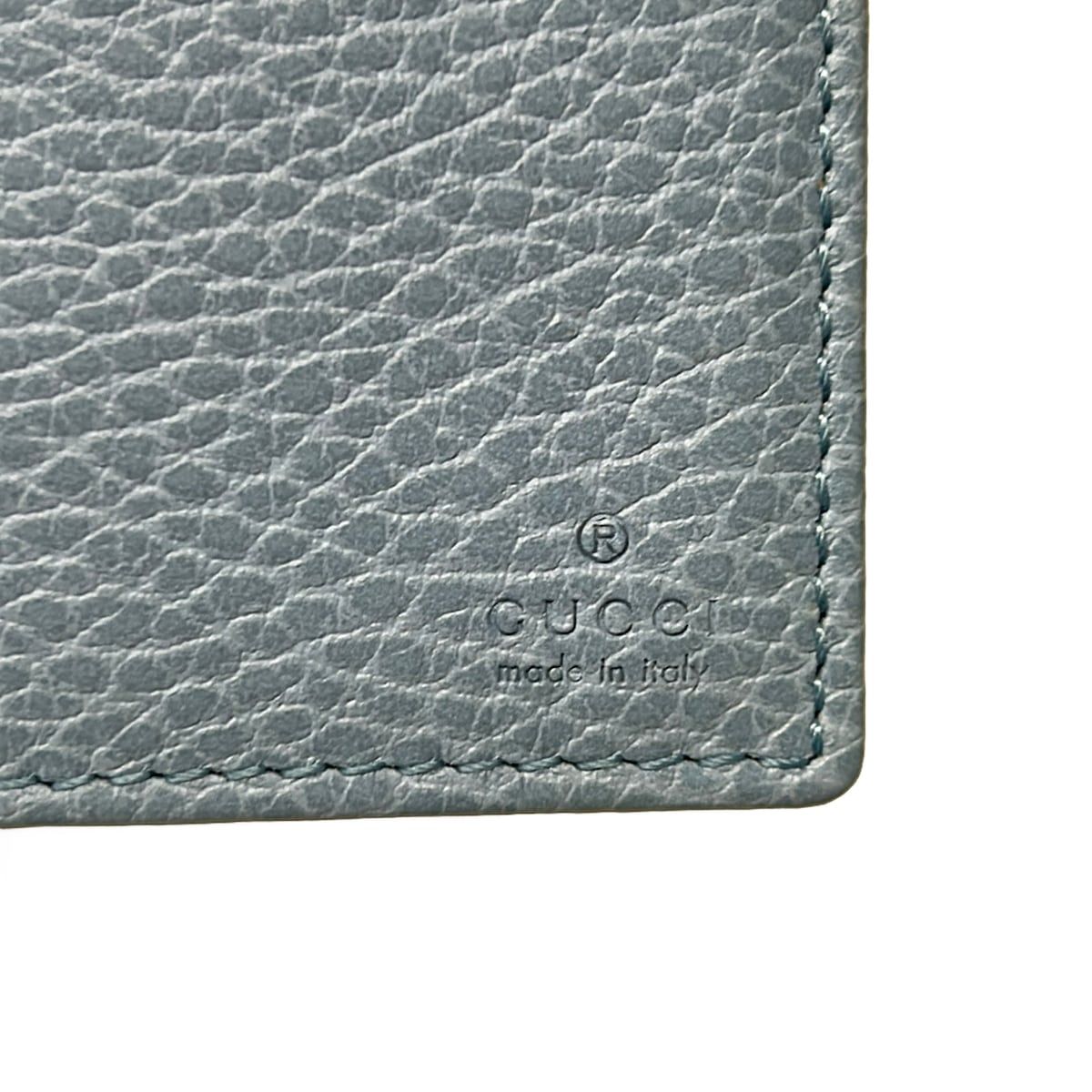 Gucci Wallet Swing Light Blue on Chain Leather Shoulder Bag — view 6