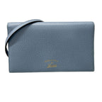 Gucci Wallet Swing Light Blue on Chain Leather Shoulder Bag