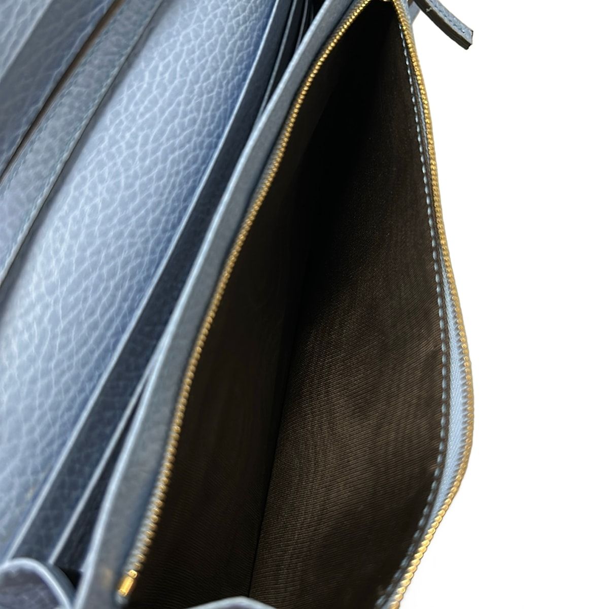 Gucci Wallet Swing Light Blue on Chain Leather Shoulder Bag — view 5