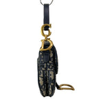 Dior Saddle Bag Trotter Navy Ivory Leather — view 2