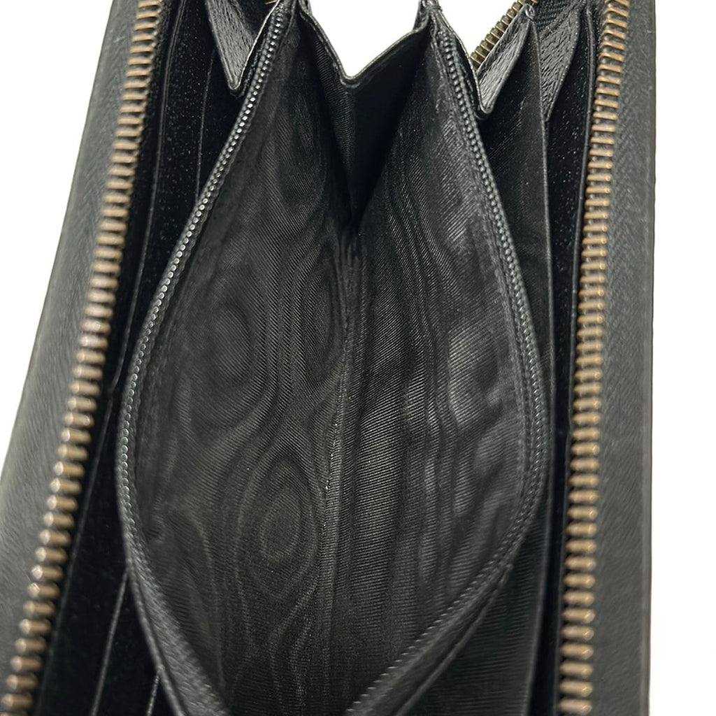 Gucci Wallet GG Marmont Black Zip Around Leather — view 4