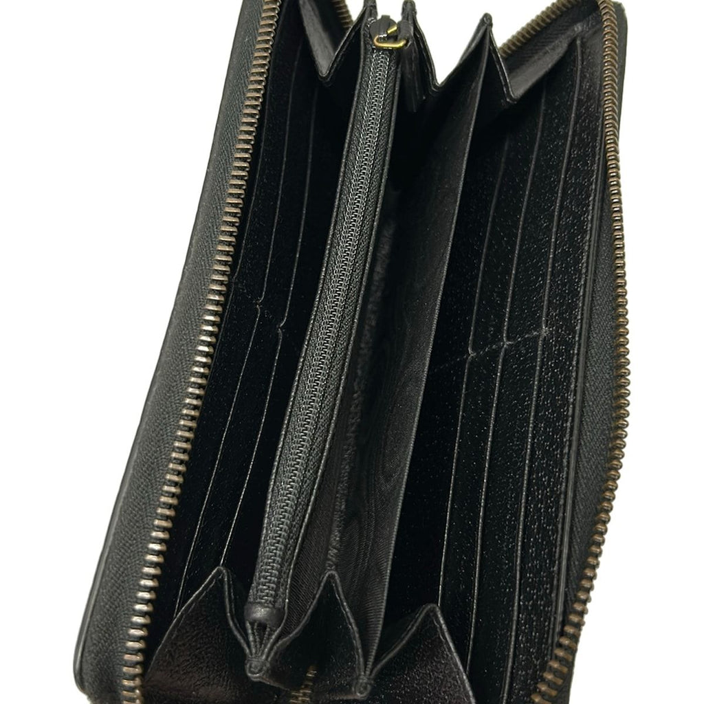 Gucci Wallet GG Marmont Black Zip Around Leather — view 3