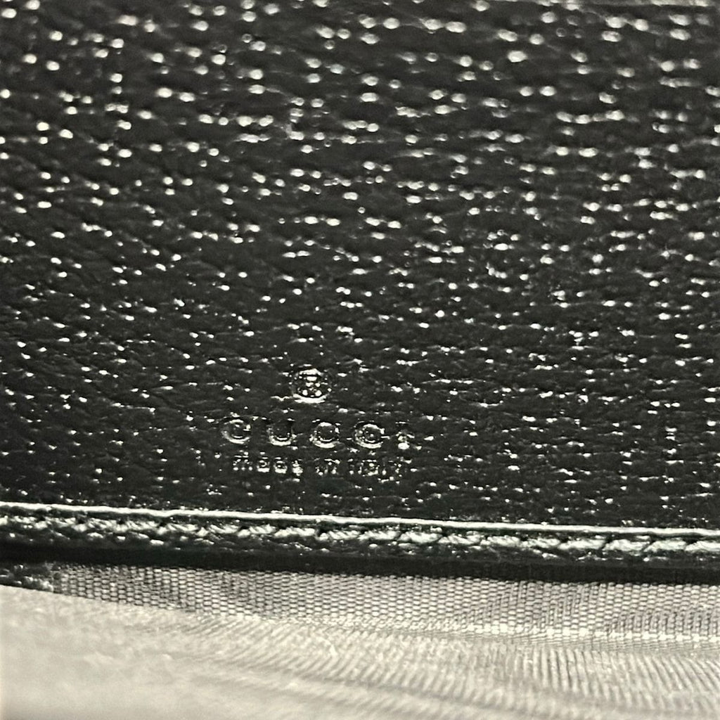 Gucci Wallet GG Marmont Black Zip Around Leather — view 5