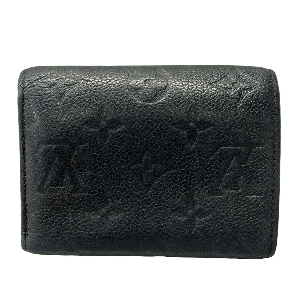 Louis Vuitton Trifold Wallet Monogram Empreinte Portefeuille Victorine Navy — view 2