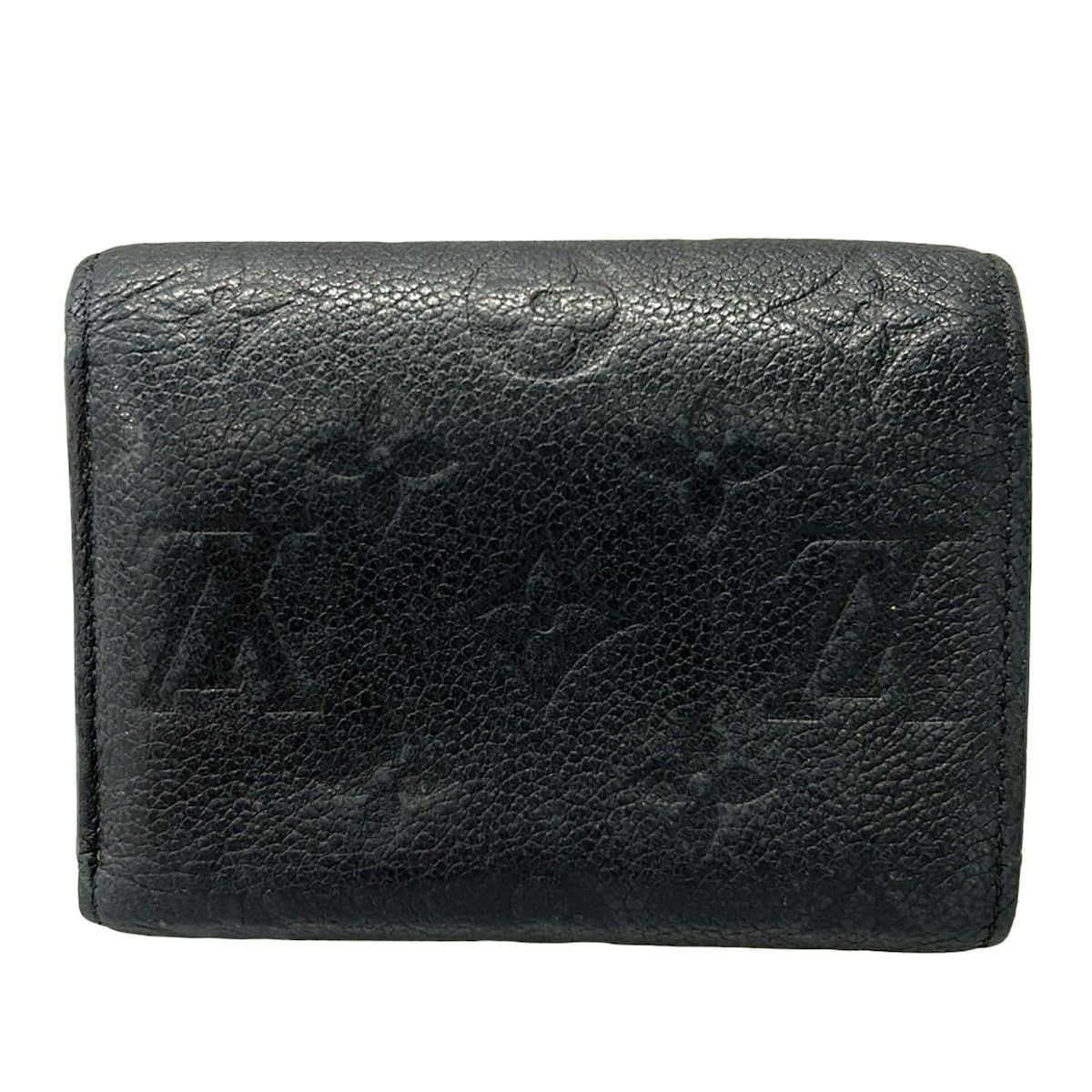Louis Vuitton Trifold Wallet Monogram Empreinte Portefeuille Victorine Navy — view 2