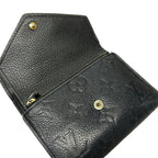 Louis Vuitton Trifold Wallet Monogram Empreinte Portefeuille Victorine Navy — view 3