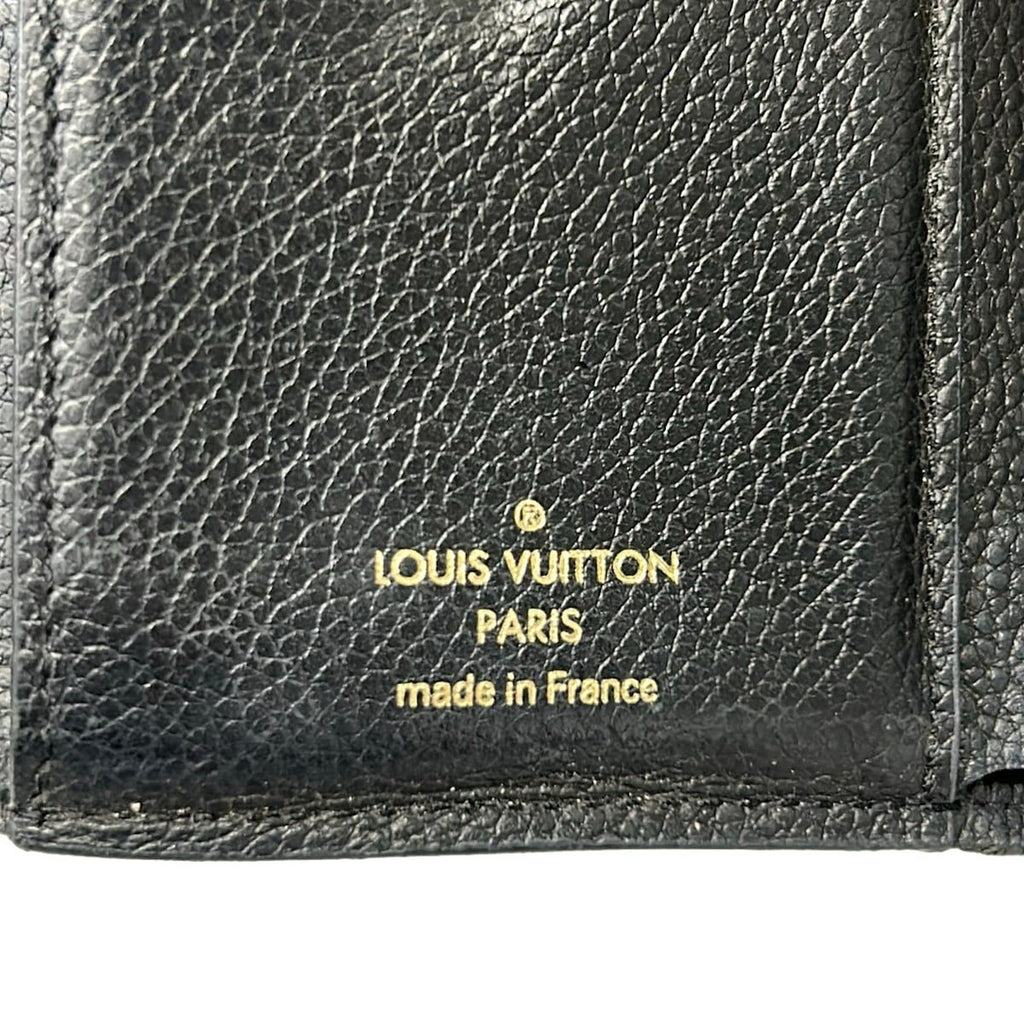 Louis Vuitton Trifold Wallet Monogram Empreinte Portefeuille Victorine Navy — view 6