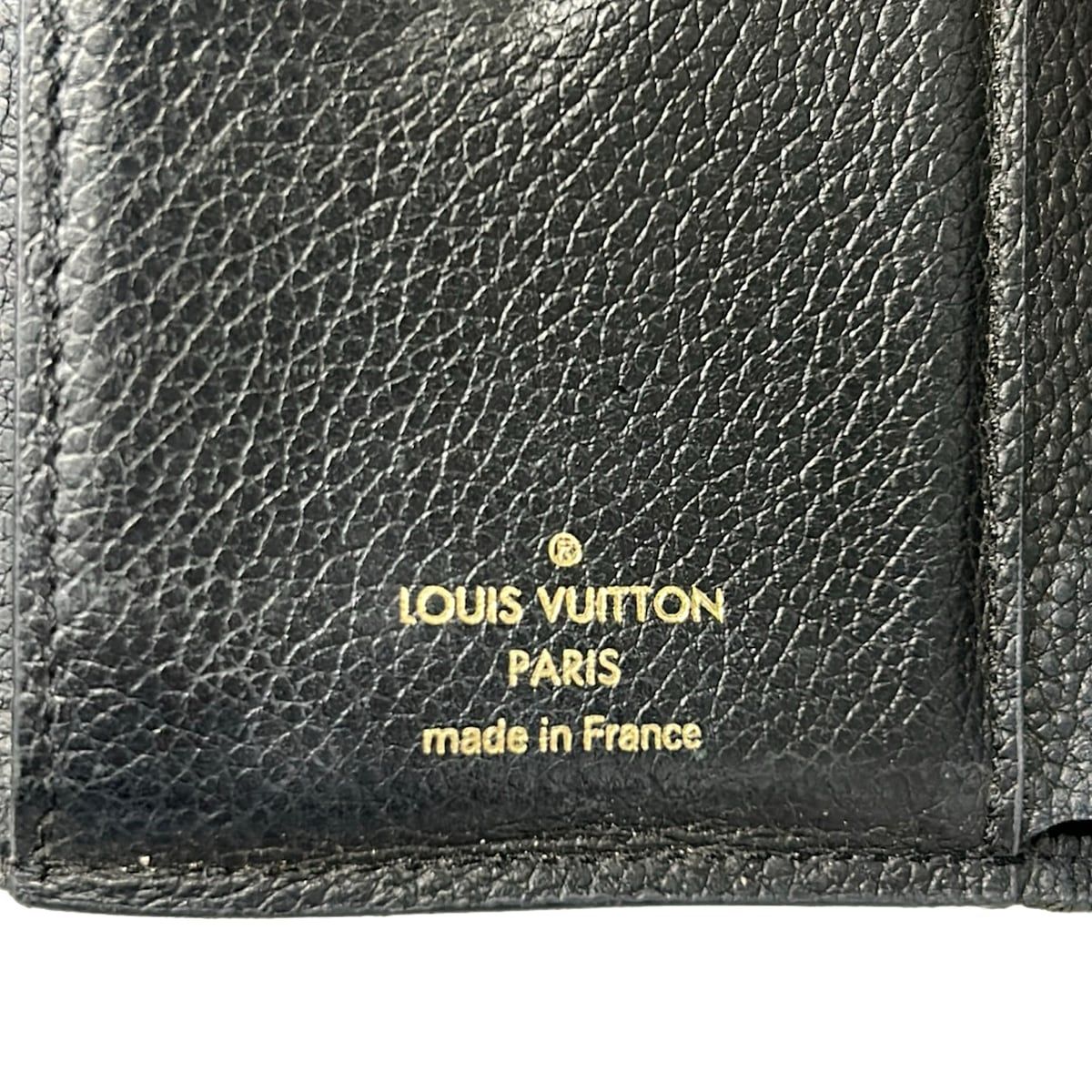 Louis Vuitton Trifold Wallet Monogram Empreinte Portefeuille Victorine Navy — view 6
