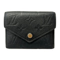 Louis Vuitton Trifold Wallet Monogram Empreinte Portefeuille Victorine Navy