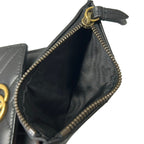 Gucci Trifold Wallet GG Marmont Black Quilted Leather — view 5