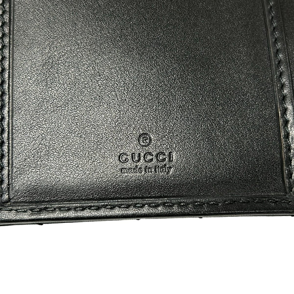 Gucci Trifold Wallet GG Marmont Black Quilted Leather — view 6