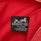 Hermes Yachting GM Pouch Red Cotton — view 7