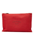 Hermes Yachting GM Pouch Red Cotton