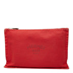 Hermes Yachting GM Pouch Red Cotton