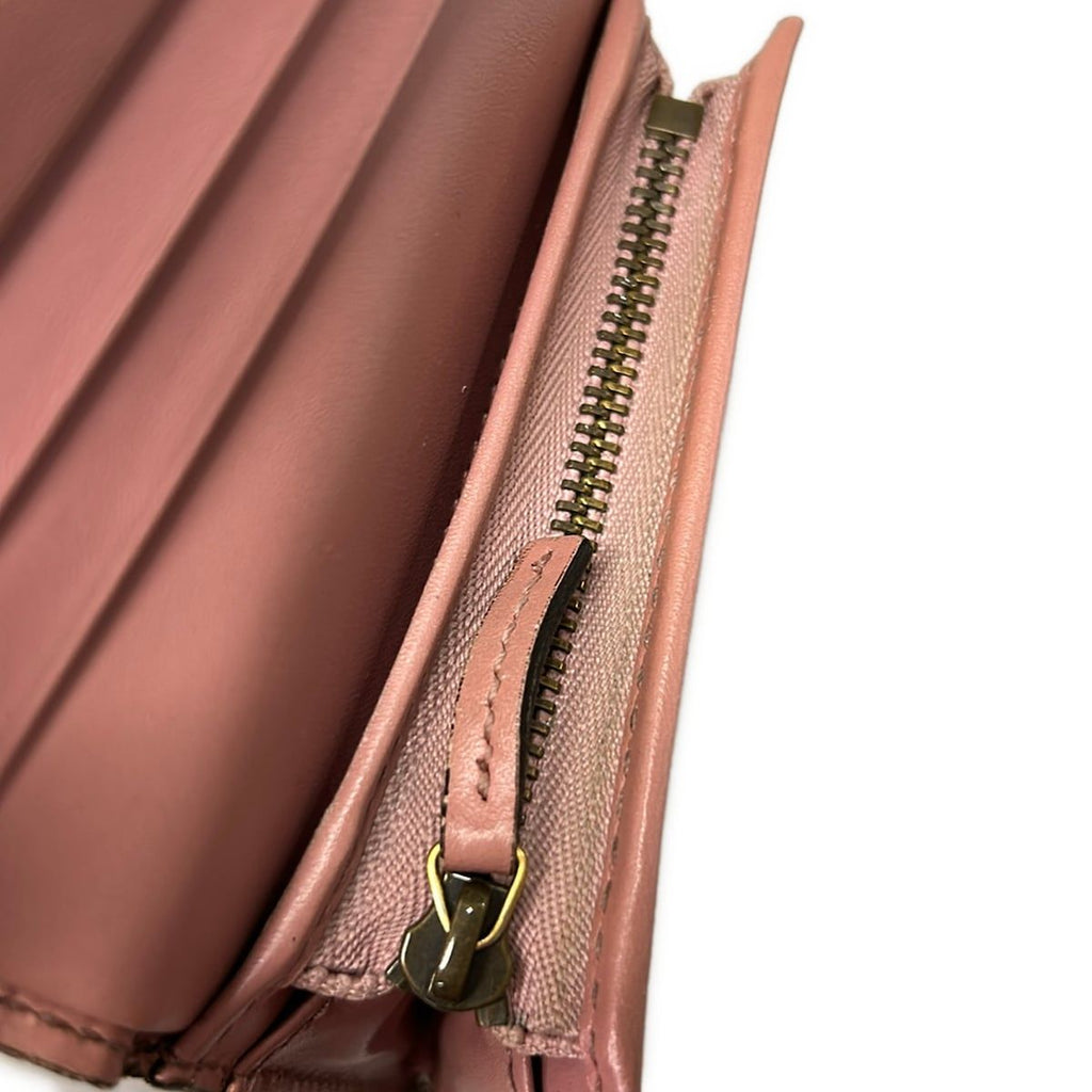 Gucci Bifold Wallet Cherry Pink Red Multi Embossed Processing Leather — view 4