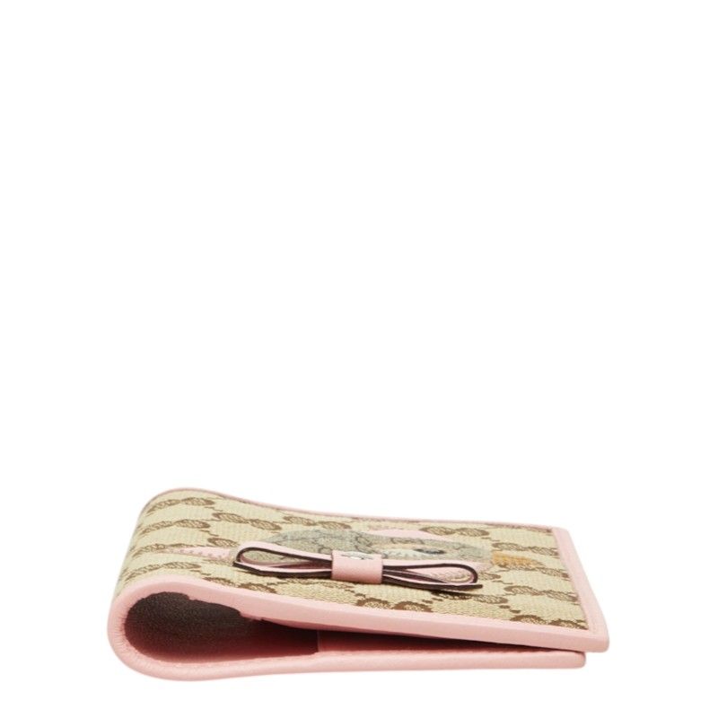 Gucci Papagallo GG Canvas Passport Case Card Pink Beige — view 3