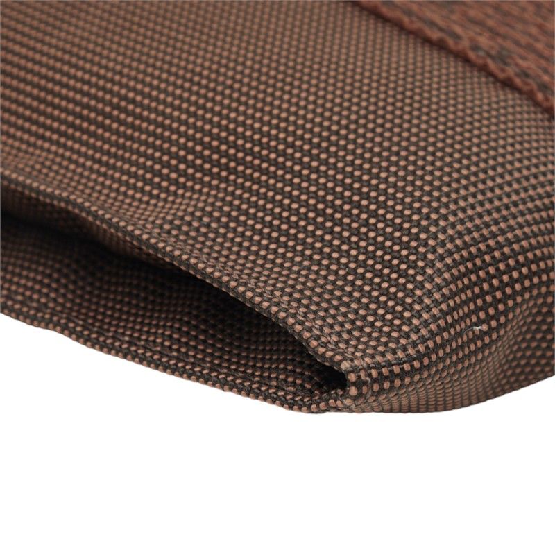 Hermes Her Line Pochette Shoulder Bag Brown Canvas — view 5