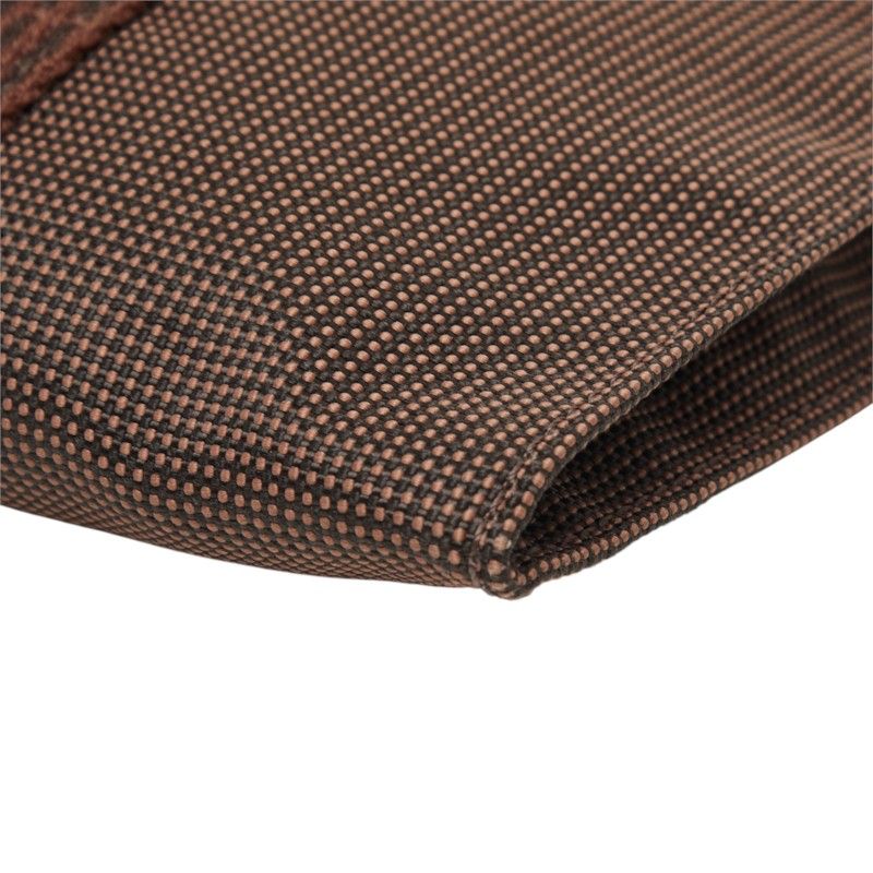 Hermes Her Line Pochette Shoulder Bag Brown Canvas — view 4