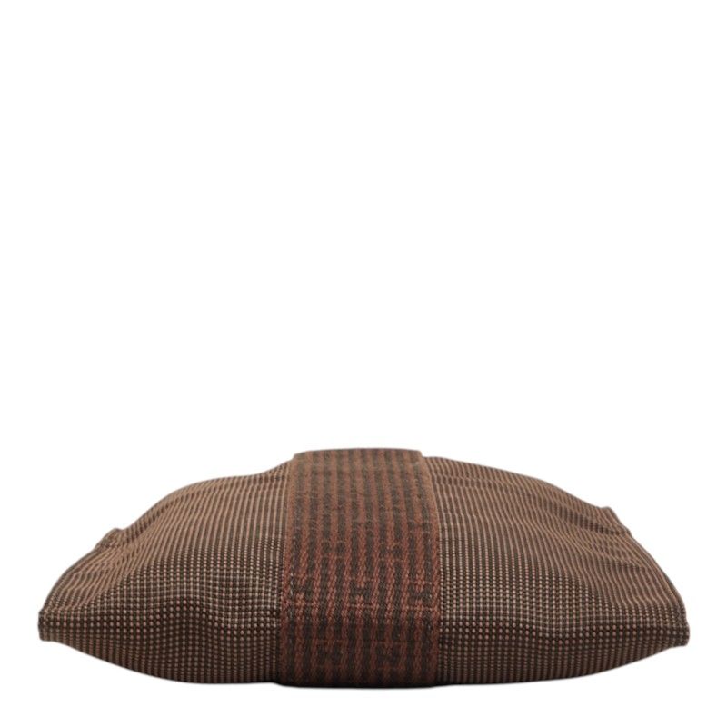 Hermes Her Line Pochette Shoulder Bag Brown Canvas — view 3