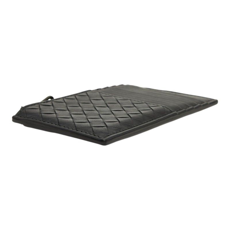 Bottega Veneta Intrecciato Card Case Black Leather — view 5