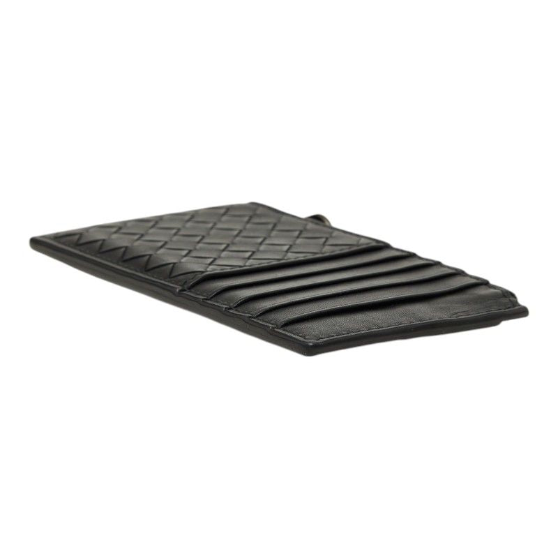 Bottega Veneta Intrecciato Card Case Black Leather — view 4