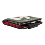 Chanel Cambon Line CC Logo Kiss Lock Wallet Bifold Pink Black Leather — view 4