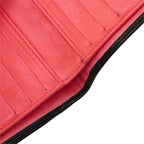 Chanel Cambon Line CC Logo Kiss Lock Wallet Bifold Pink Black Leather — view 7