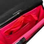 Chanel Bifold Wallet Cambon Line Black White Lambskin — view 7