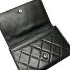 Chanel Bifold Wallet Cambon Line Black White Lambskin — view 3