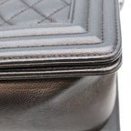 Chanel Black Caviar So Boy 25 Medium Bag — view 7